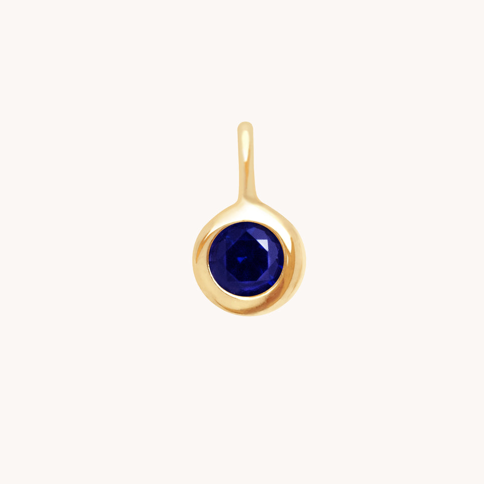 Lapis Wisdom Charm 9k Gold-Astrid & Miyu