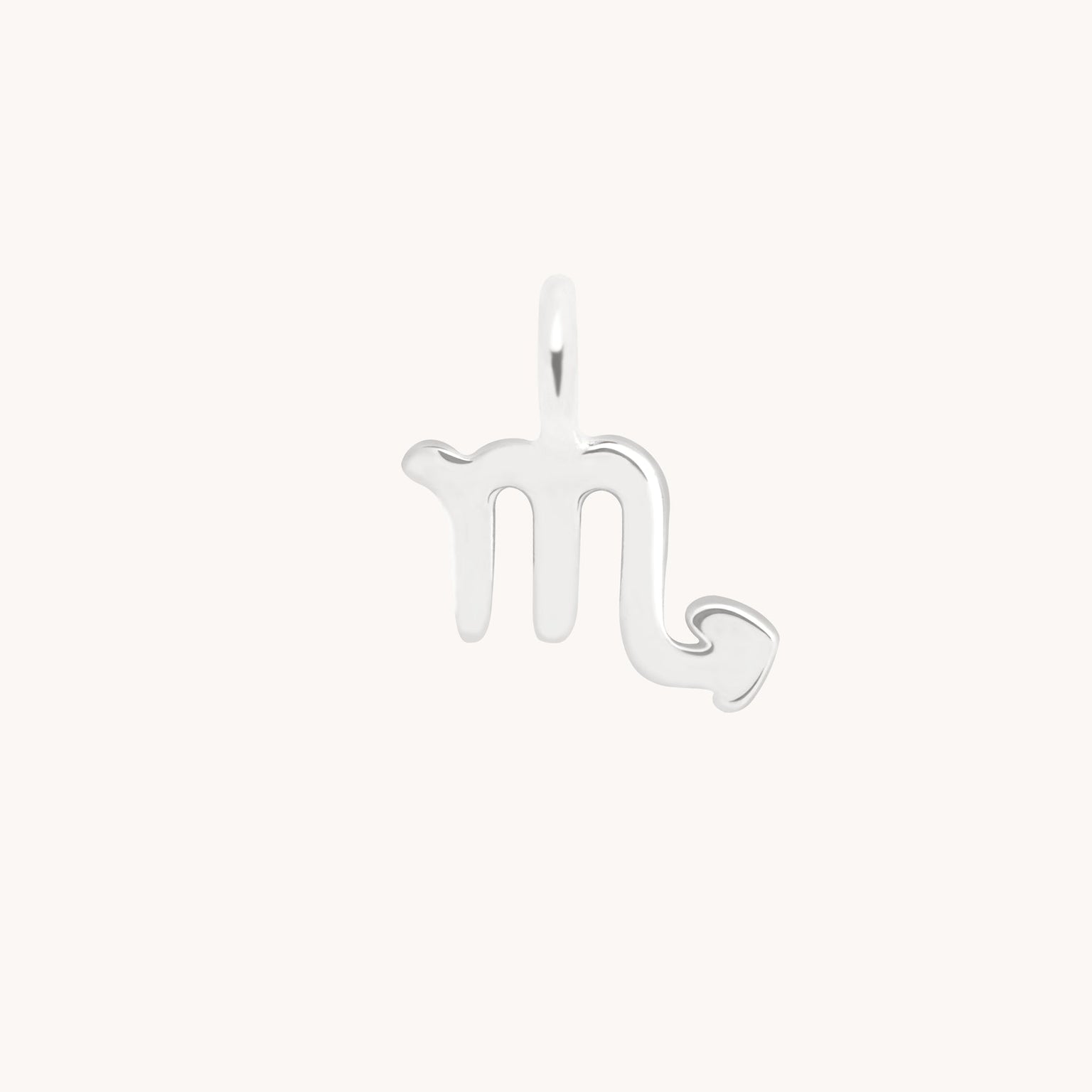 Scorpio Zodiac Charm 9k White Gold - Welding Charm - Astrid & Miyu