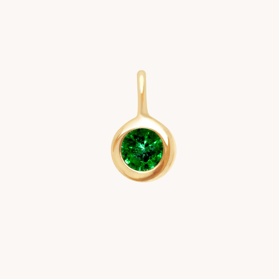Birthstone Charms - Tsavorite Abundance Charm 9k Gold - Welding Charm - Astrid & Miyu