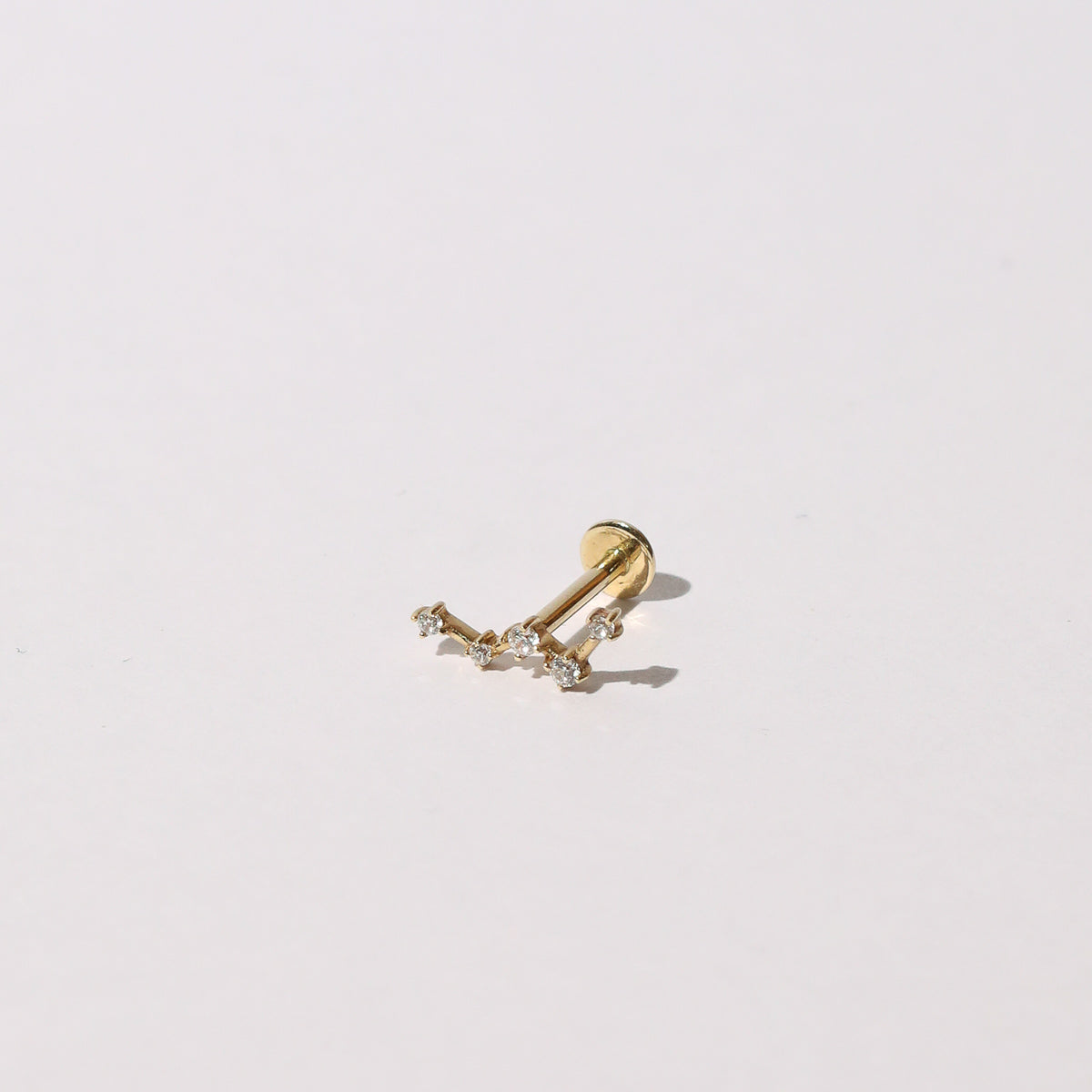 Constellation Piercing Stud 6mm in Solid Gold