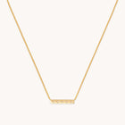Cosmic Star Bar Necklace in Gold