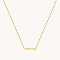 Cosmic Star Bar Necklace in Gold