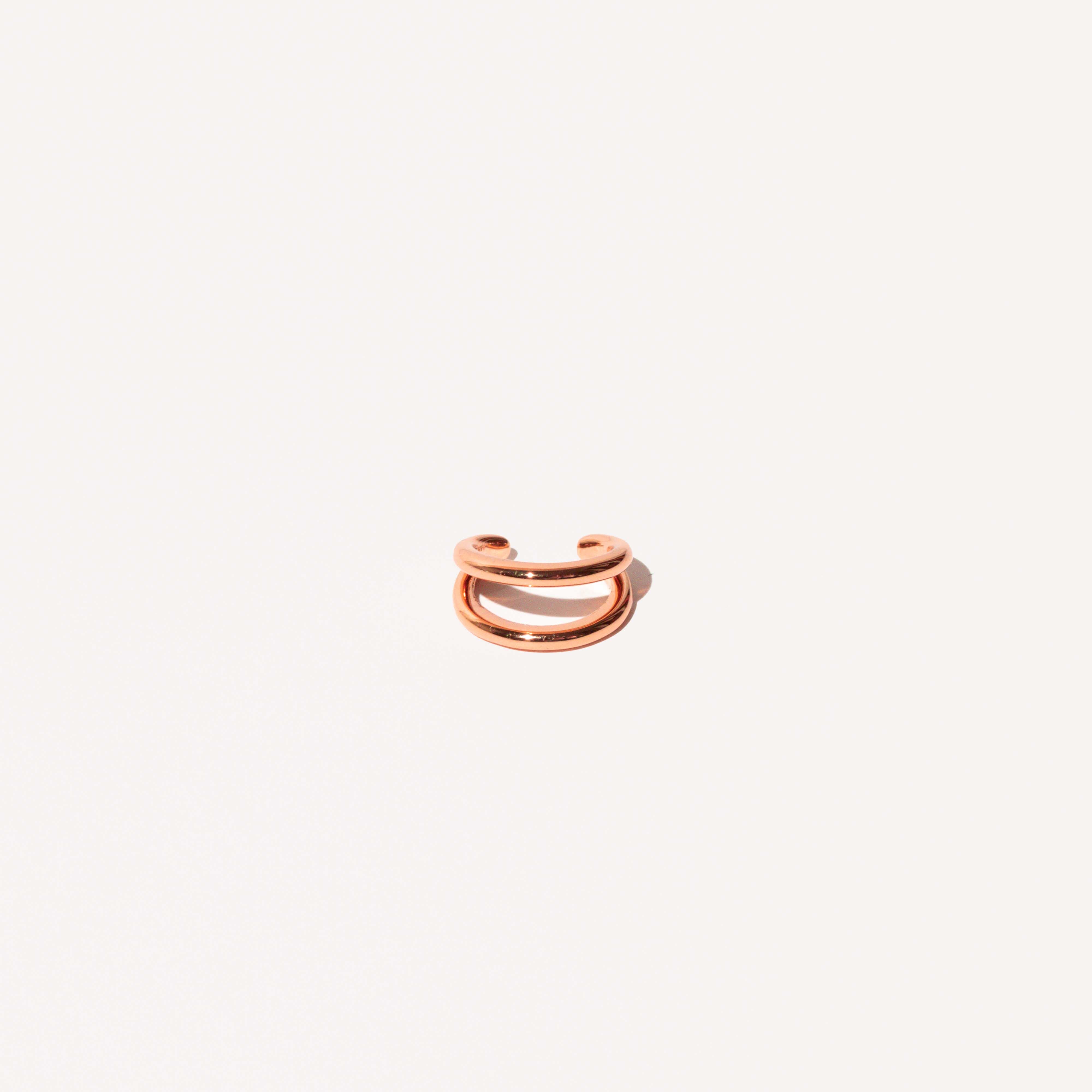 Illusion Essential Ear Cuff in Rose Gold flat lay