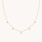 18k Gold Plated Jewellery - Olivine Charm Necklace in Gold - Pendant Necklace - Astrid & Miyu