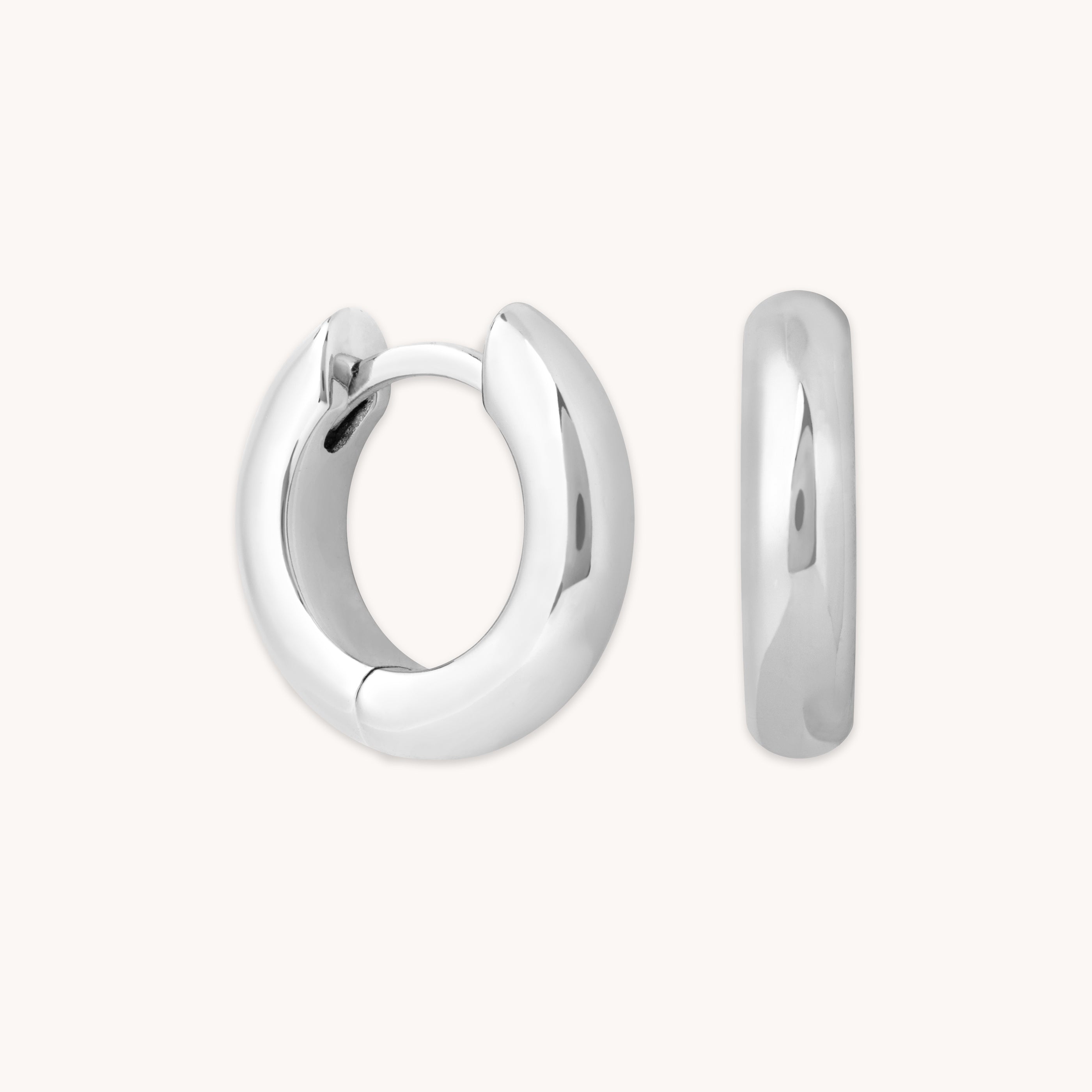 Silver Small Hoops