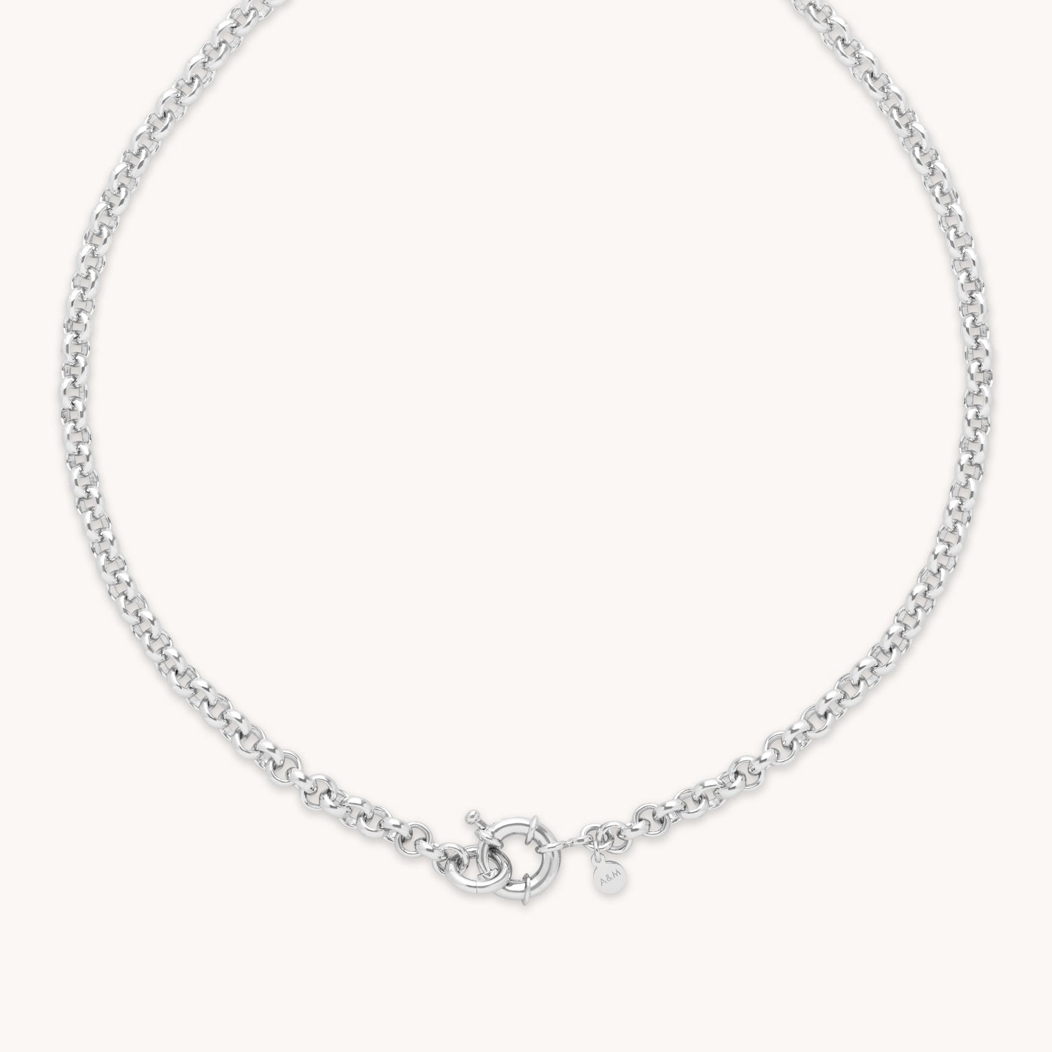 Rolo Chain Necklace in Silver