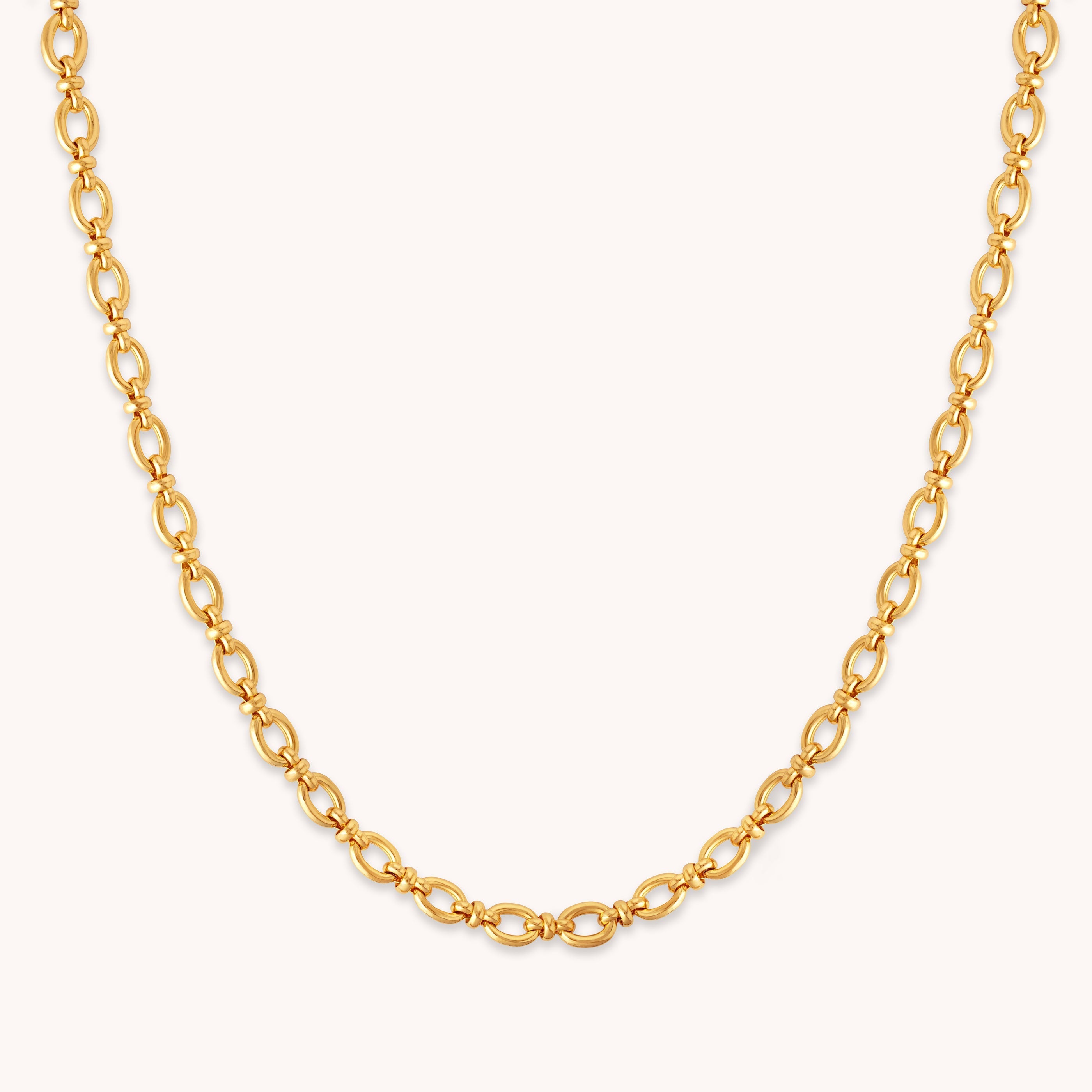 Gold Open Link Chain Necklace | Astrid & Miyu Necklaces