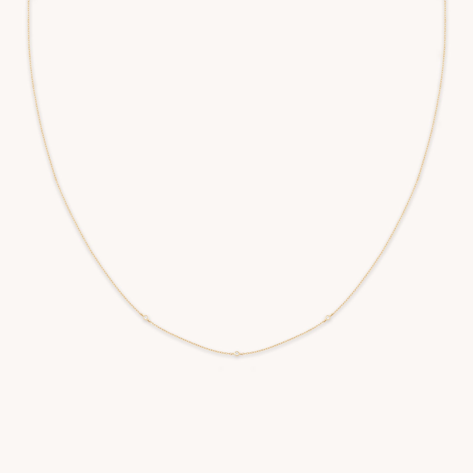 Topaz Charm Necklace in Solid Gold