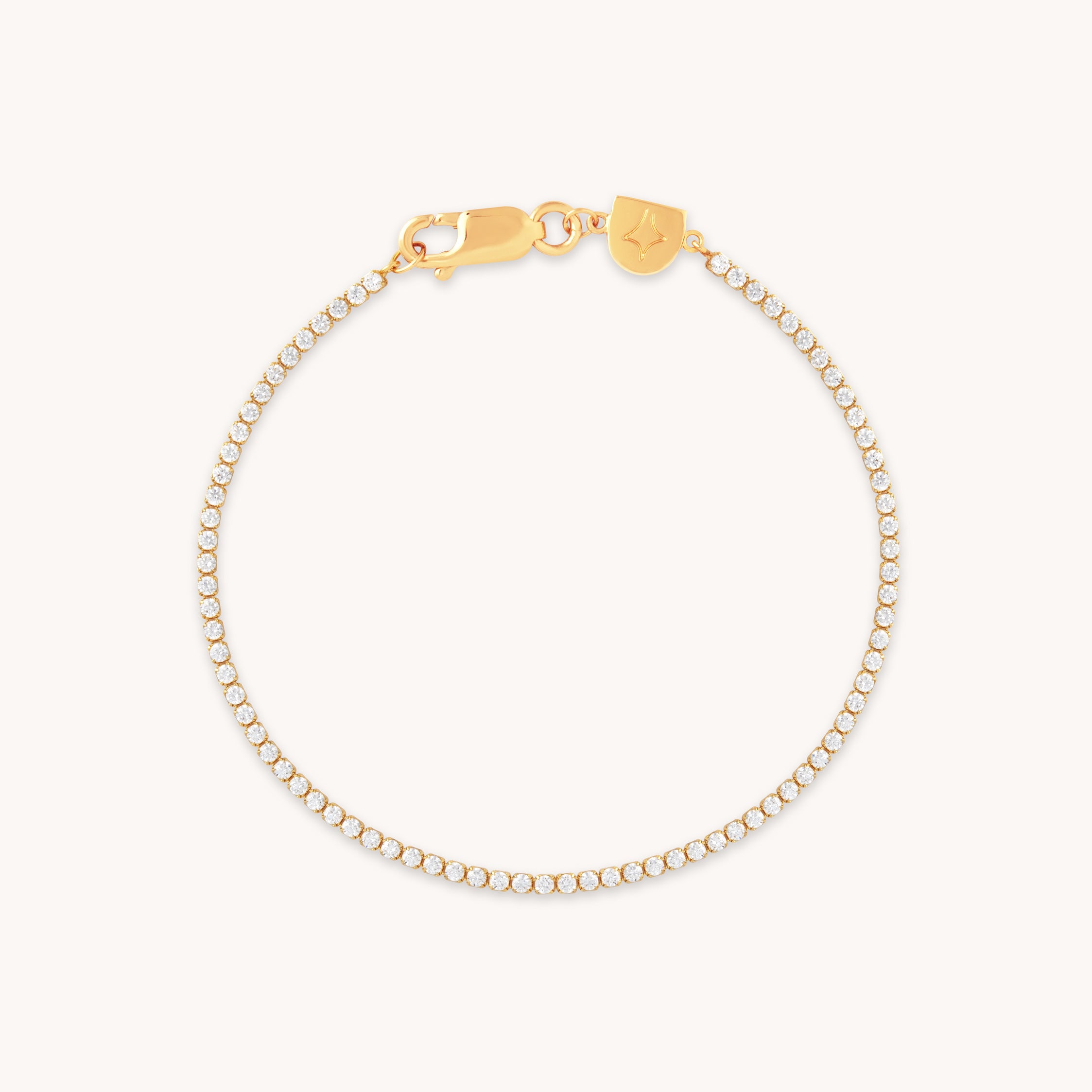 Gold Tennis Chain Bracelet | Astrid & Miyu Bracelets