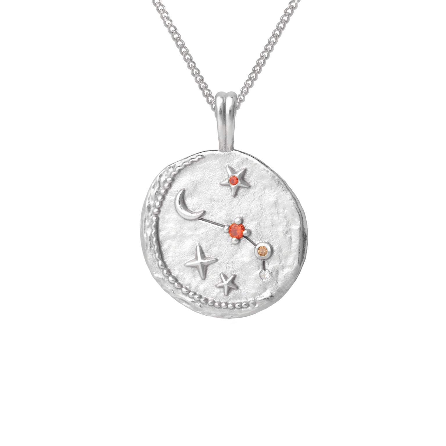 Aries Jewellery - Aries Zodiac Pendant Necklace in Silver - Zodiac Pendant - Astrid & Miyu