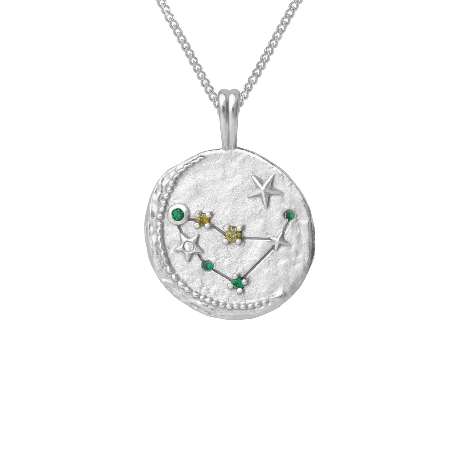 Capricorn Jewellery - Capricorn Zodiac Pendant Necklace in Silver - Zodiac Pendant - Astrid & Miyu