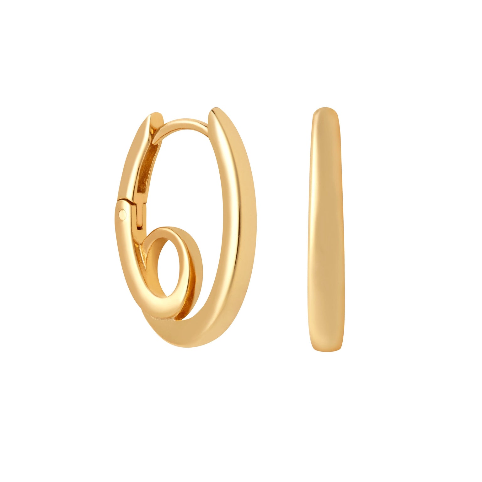 18k Gold Plated Jewellery - Infinite Hoops in Gold - Hoop Earrings - Astrid & Miyu