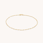 Astrid Chain Anklet in Solid Gold