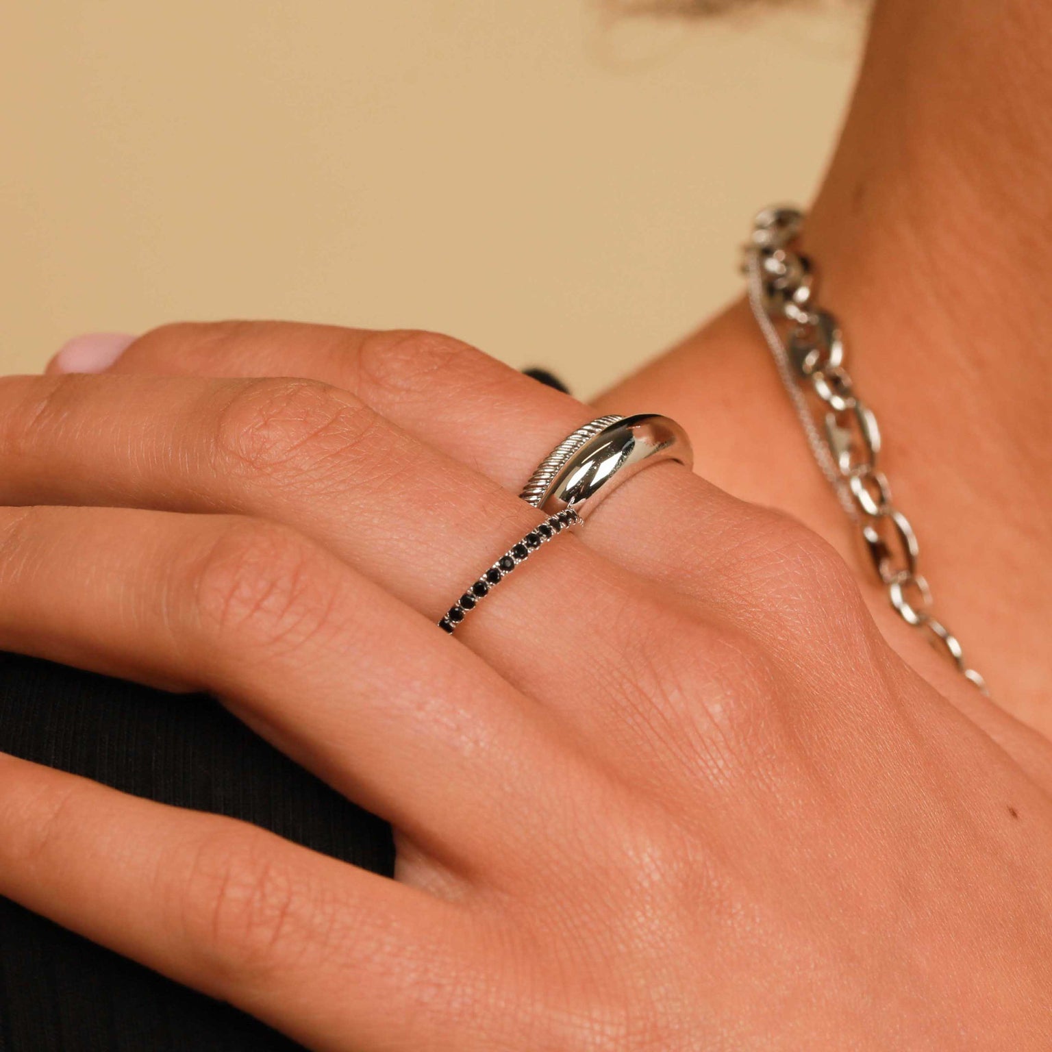 Band Rings - Essential Dome Ring in Silver - Band Ring - Astrid & Miyu