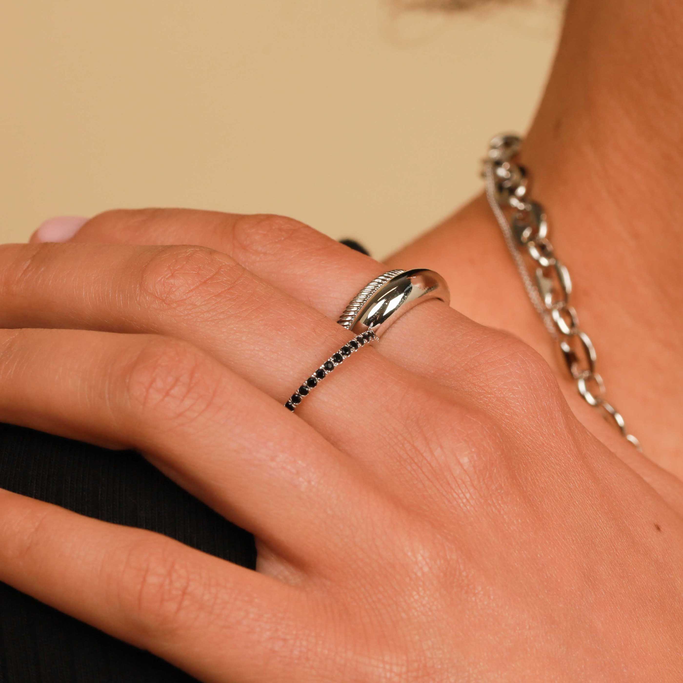 Band Rings - Essential Dome Ring in Silver - Band Ring - Astrid & Miyu