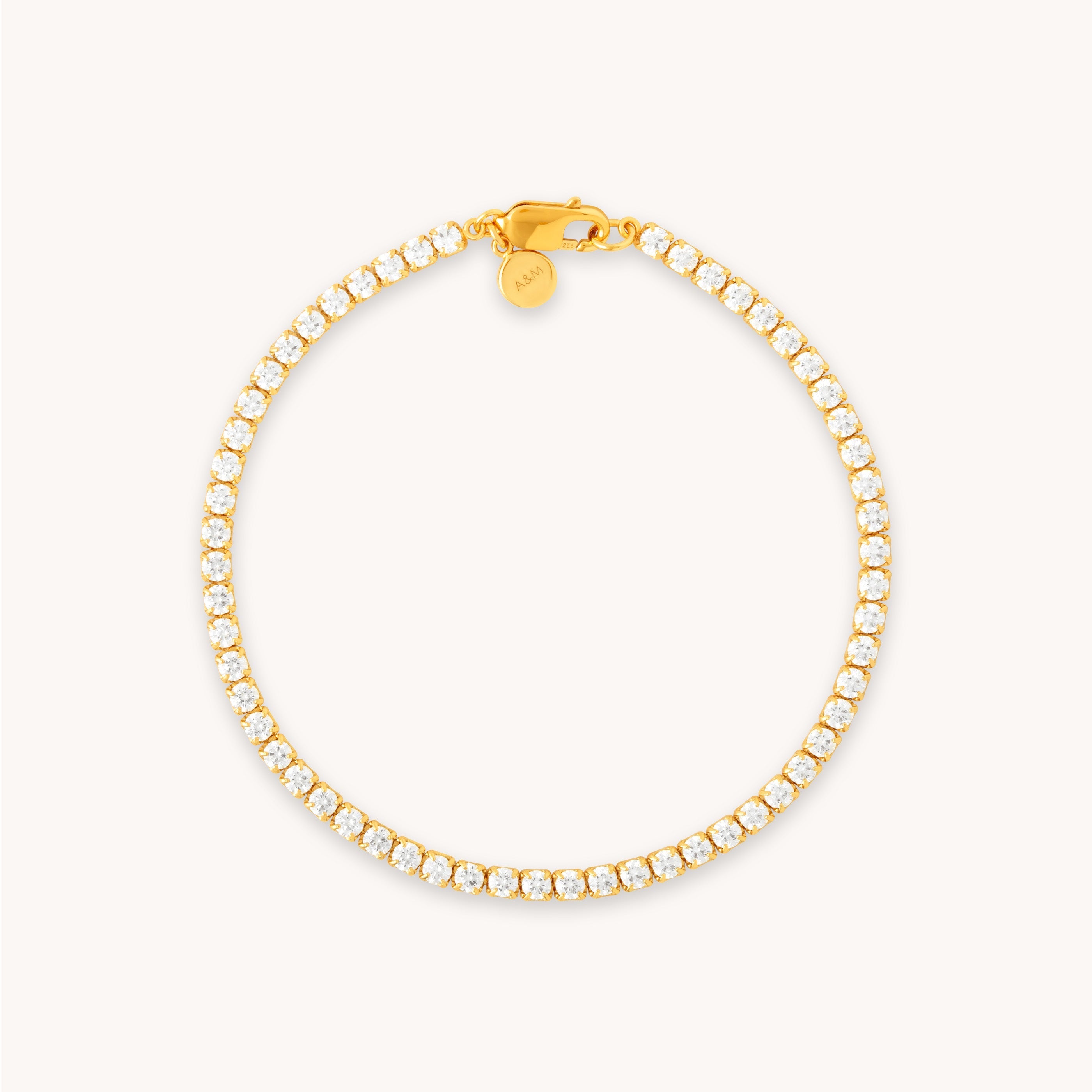Bold Tennis Chain Gold Bracelet | Astrid & Miyu Bracelets