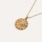 Cancer Bold Zodiac Pendant Necklace in Gold flat lay