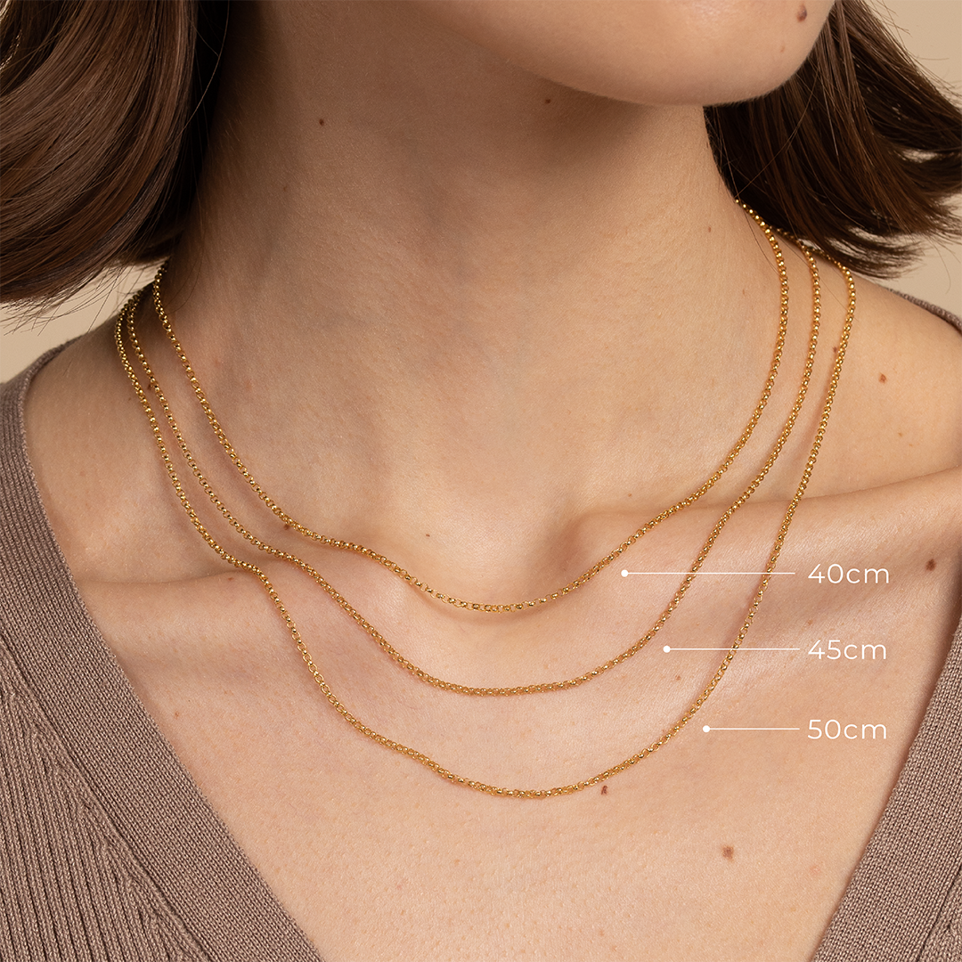 Charm Compatible Necklaces & Bracelets - Chelsea Chain Necklace in Solid Gold - - Astrid & Miyu