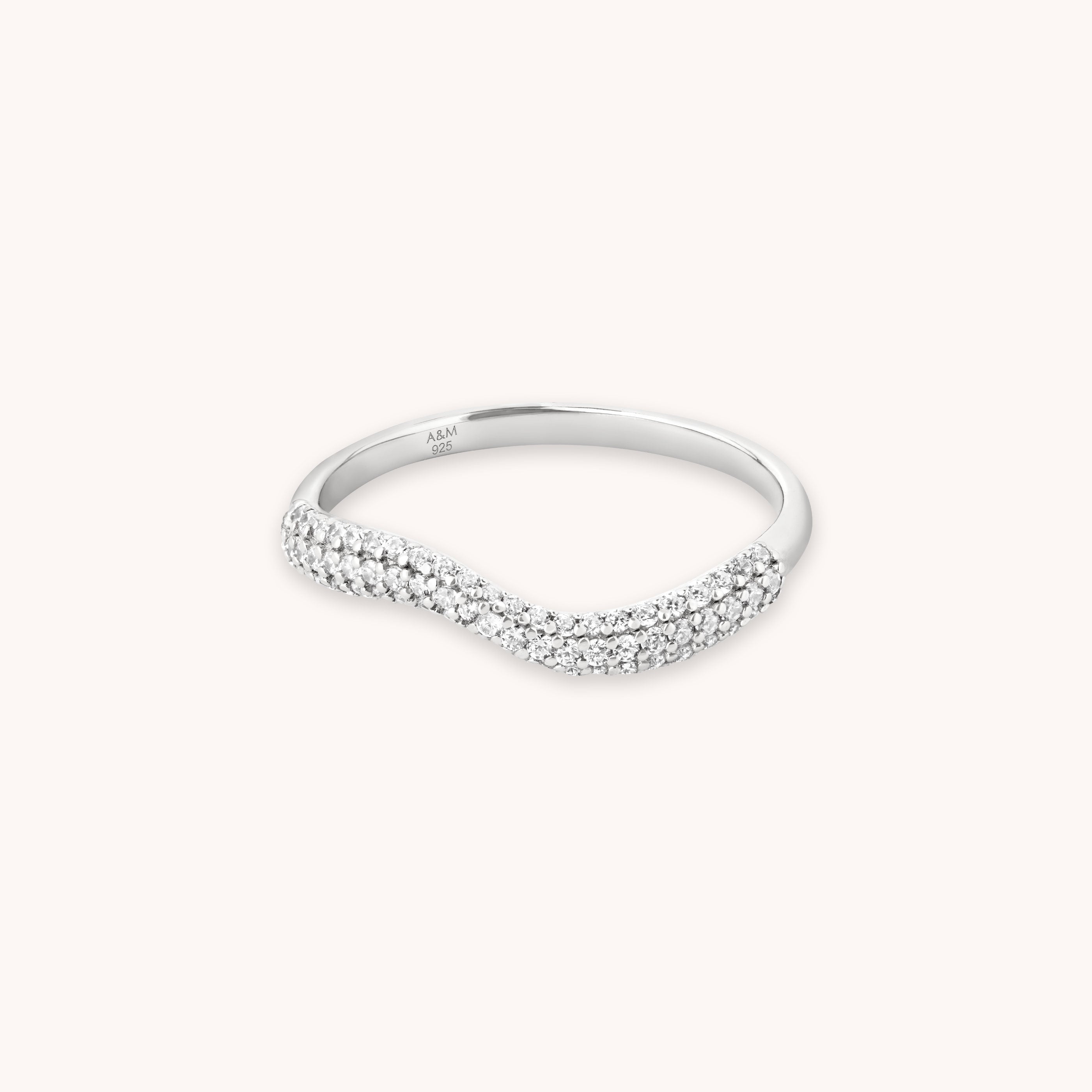 AM22-ENER-R-W-CRYS-L-S 1489 × 1489px Wave Crystal Ring in Silver