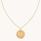 Libra Bold Zodiac Pendant Necklace in Gold