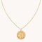 Libra Bold Zodiac Pendant Necklace in Gold