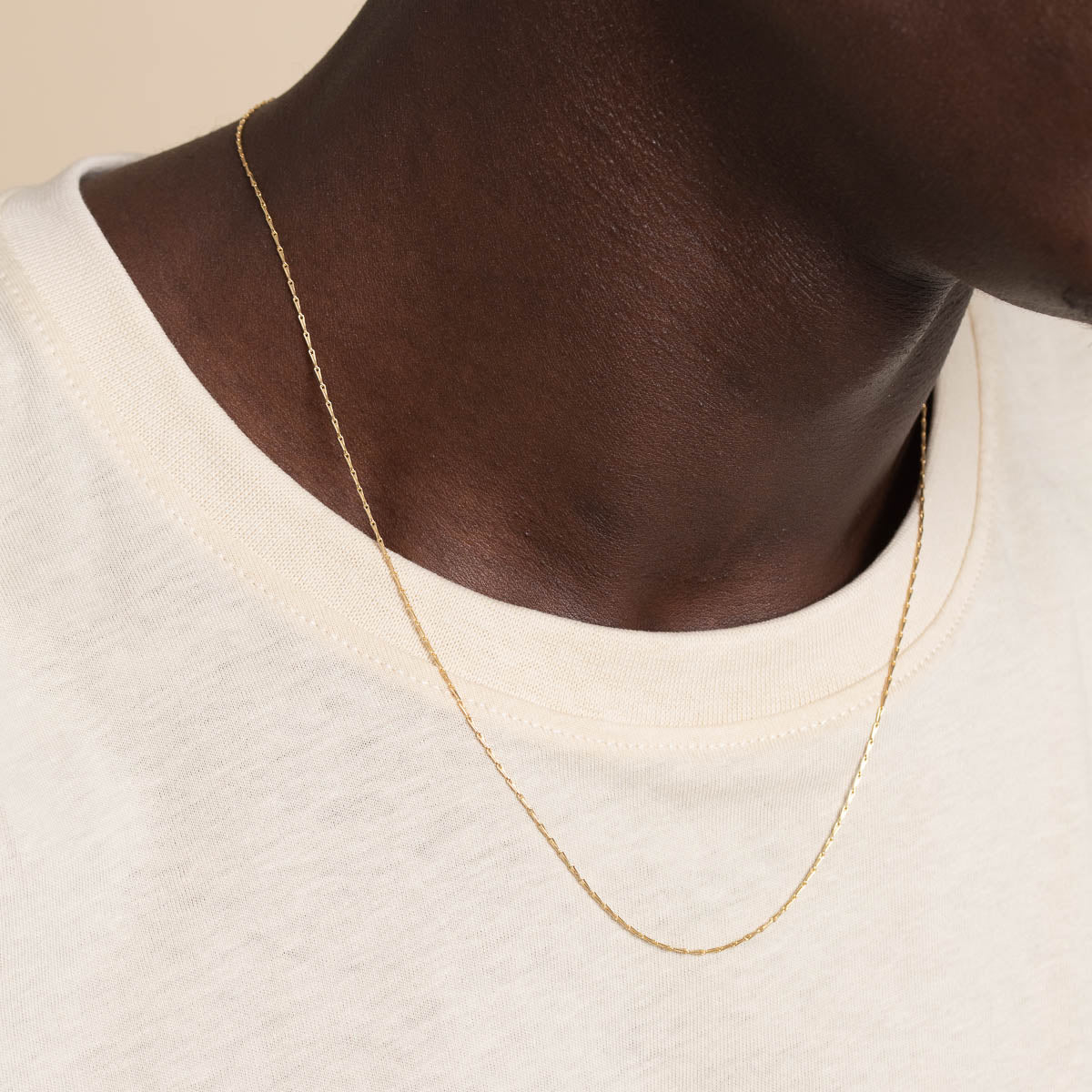 Gold Necklaces - Marylebone Chain Necklace in Solid Gold - - Astrid & Miyu