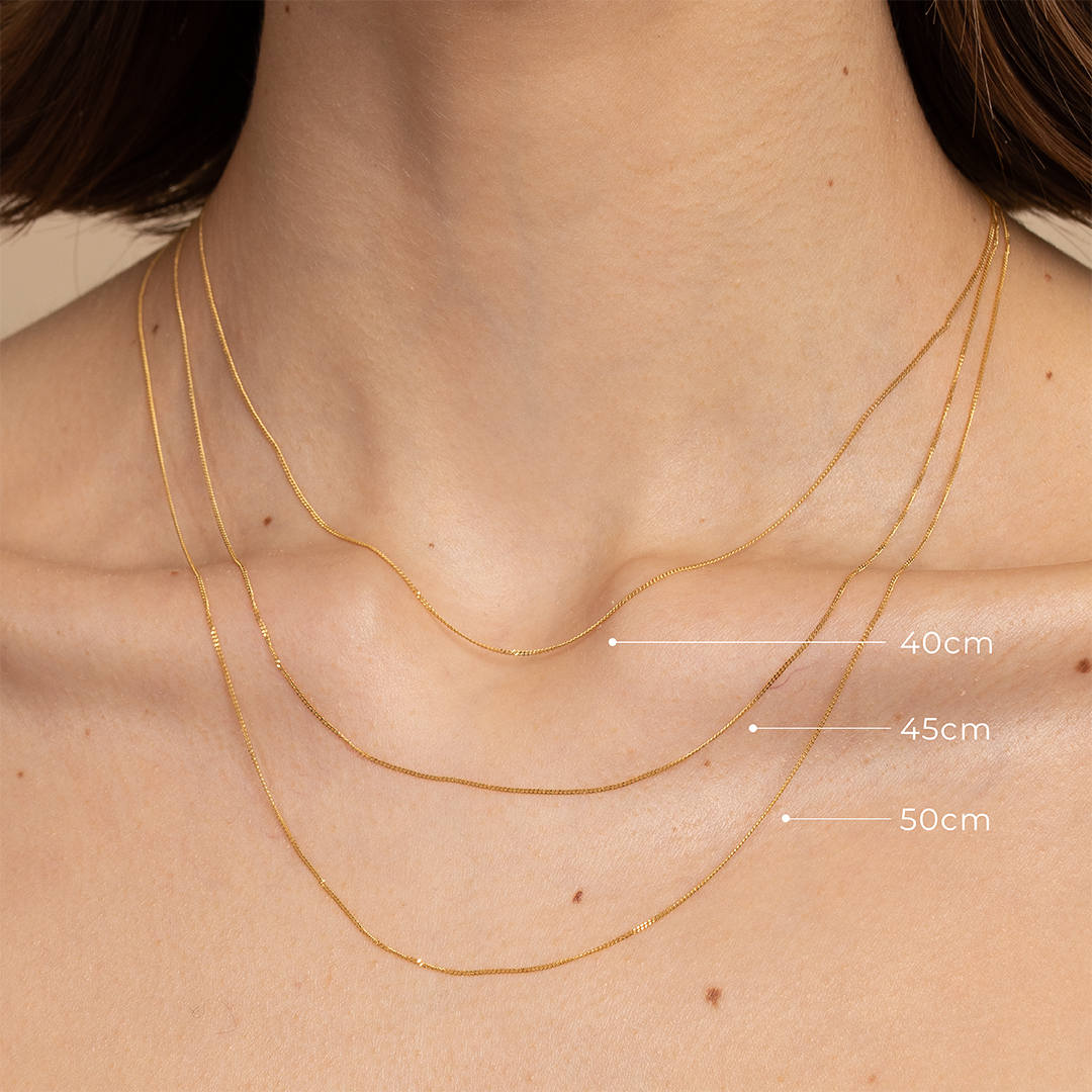 Charm Compatible Necklaces & Bracelets - Miyu Chain Necklace in Solid Gold - Chain Necklace - Astrid & Miyu