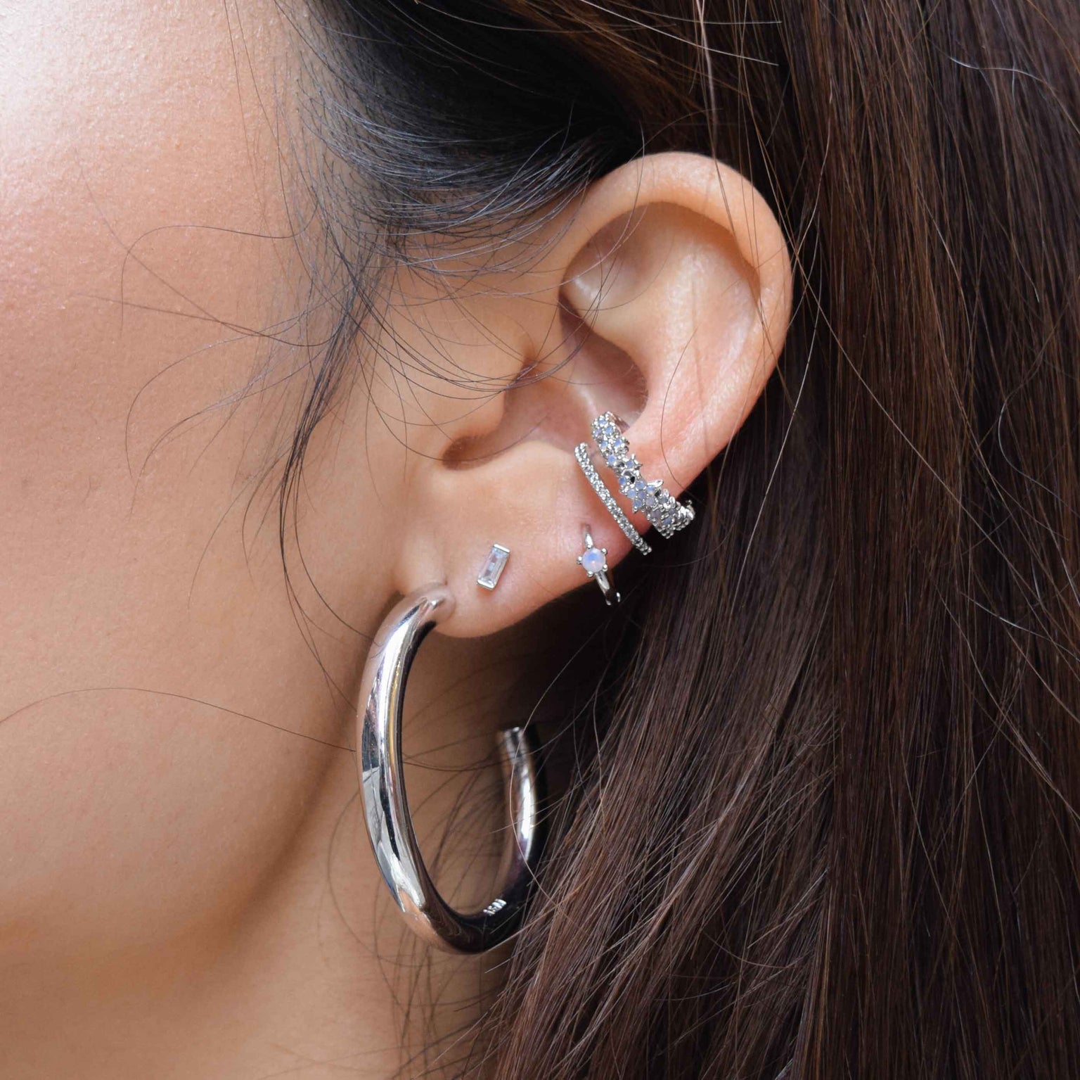 Mystic Dreams - Mystic Star Ear Cuff in Silver - Ear Cuffs - Astrid & Miyu