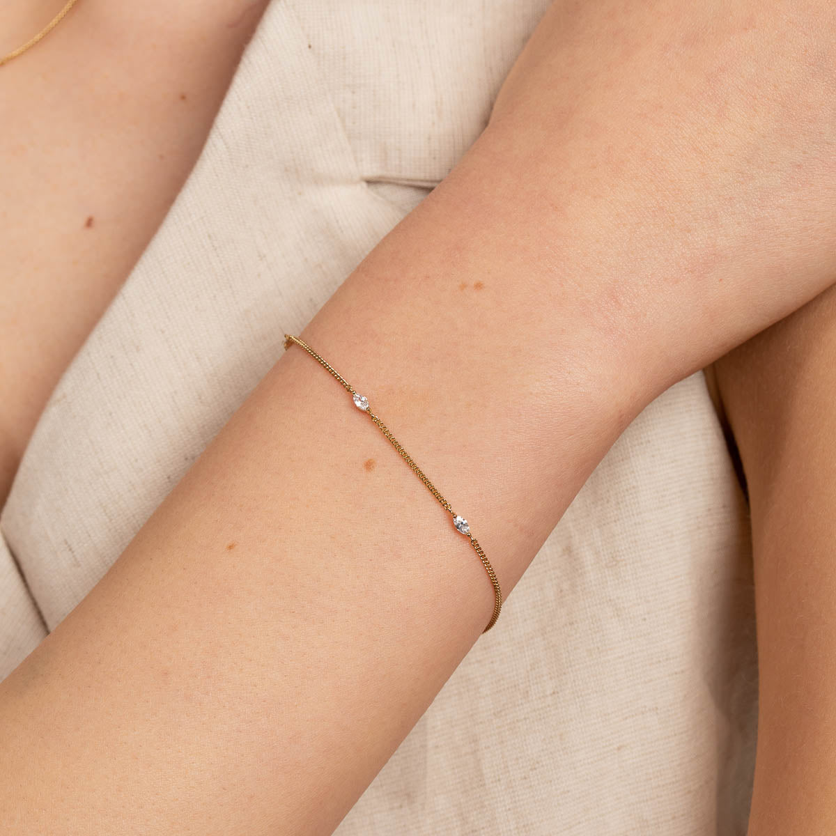 Bold Zodiacs & Zodiac Gift Sets - Navette Crystal Gift Set in Gold - Stacking Sets - Astrid & Miyu