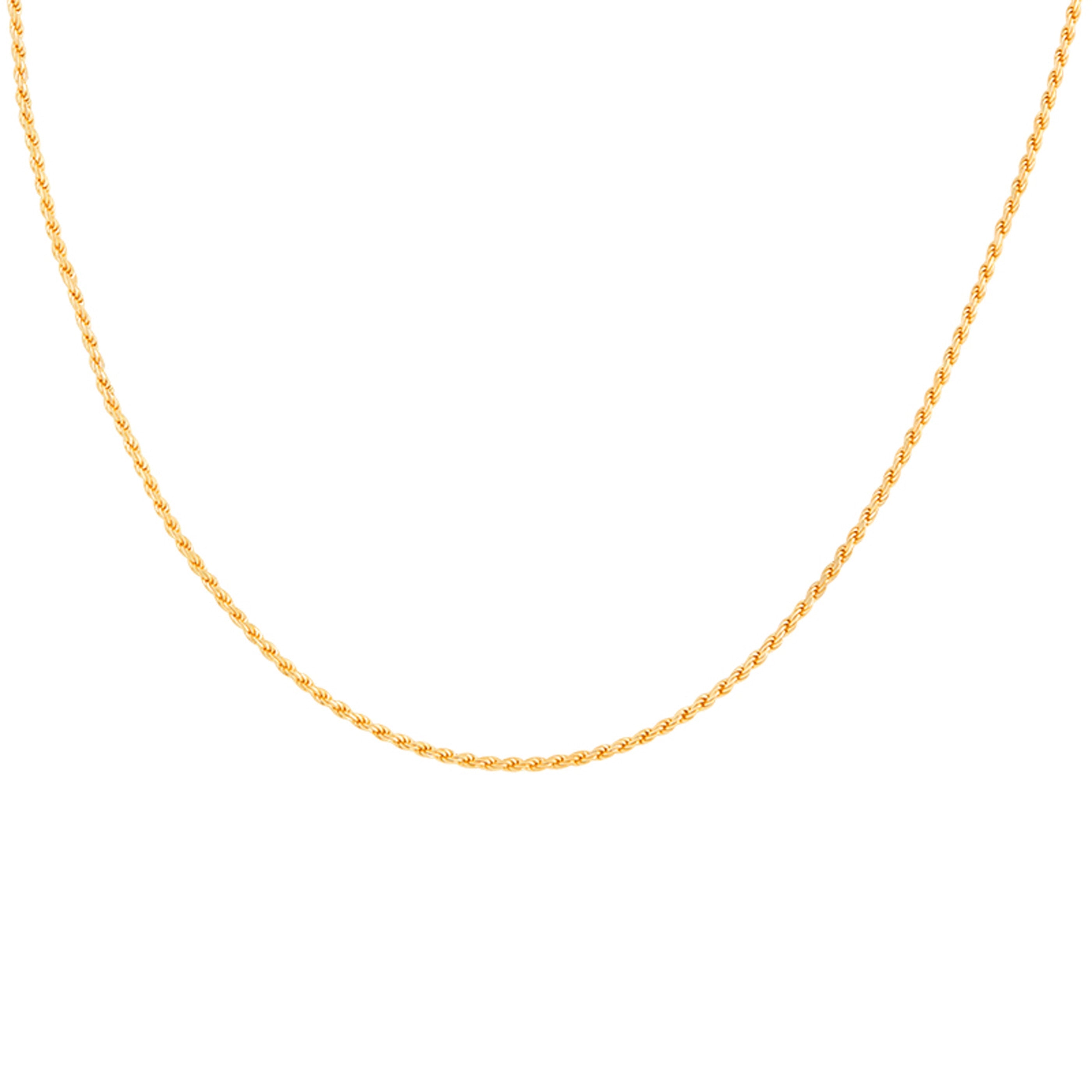 Rope Chain Necklace in Gold
