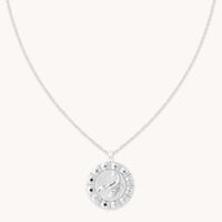 Scorpio Bold Zodiac Pendant Necklace in Silver