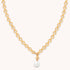 AM22-ENER-N-PL-G 2800 × 2800px Pearl Link Chain Necklace in Gold