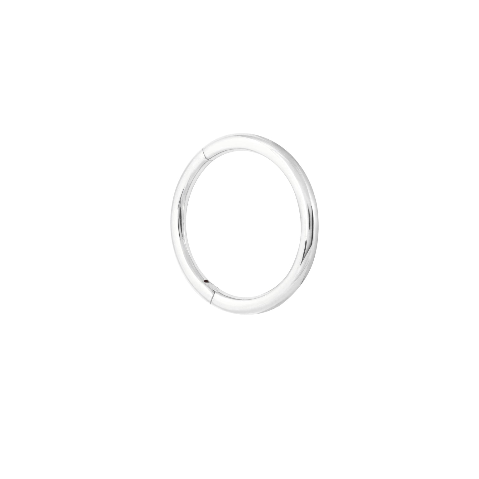 Daith Piercing Jewellery - Solid White Gold Simple Piercing Hoop - Piercing Hoop - Astrid & Miyu
