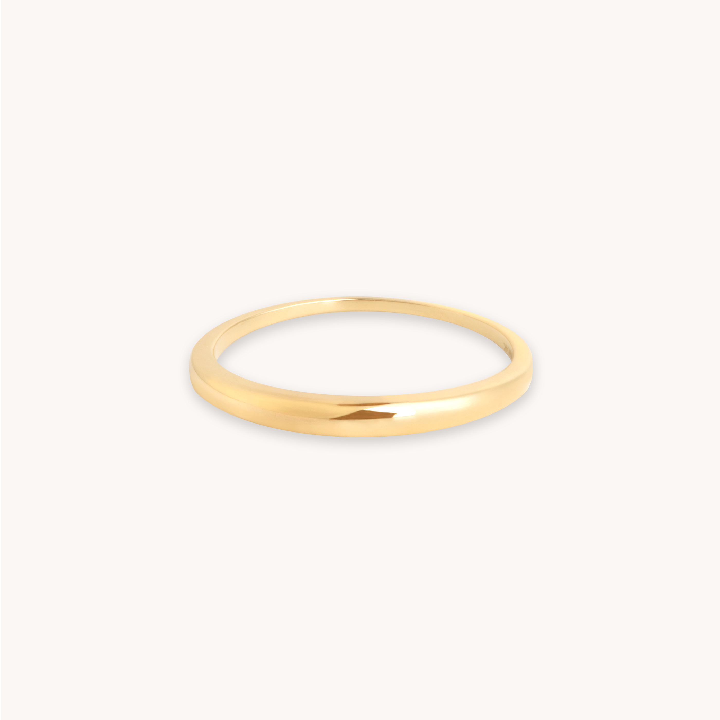 Solid gold 2025 dome ring