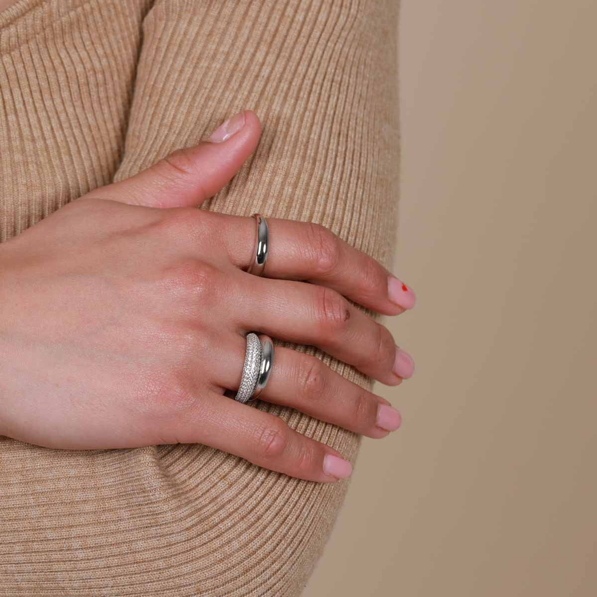 Band Rings - Essential Dome Ring in Silver - Band Ring - Astrid & Miyu
