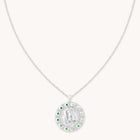 Virgo Bold Zodiac Pendant Necklace in Silver