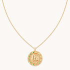 Virgo Bold Zodiac Pendant Necklace in Gold