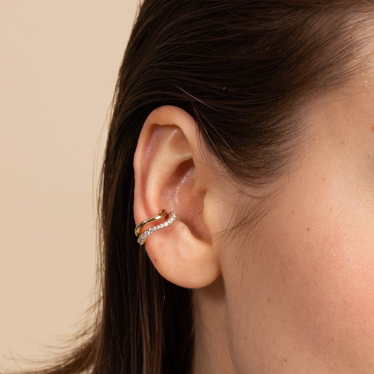 Bold Zodiacs & Zodiac Gift Sets - Wave Cuff Gift Set in Gold - Stacking Sets - Astrid & Miyu