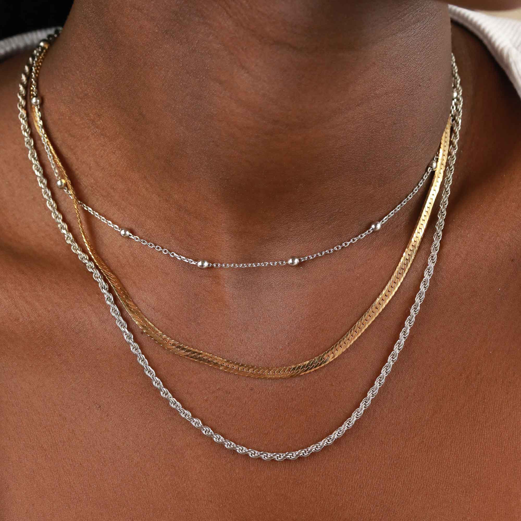 Core Collection SS23 - Rope Chain Necklace in Silver - Individual Chain - Astrid & Miyu