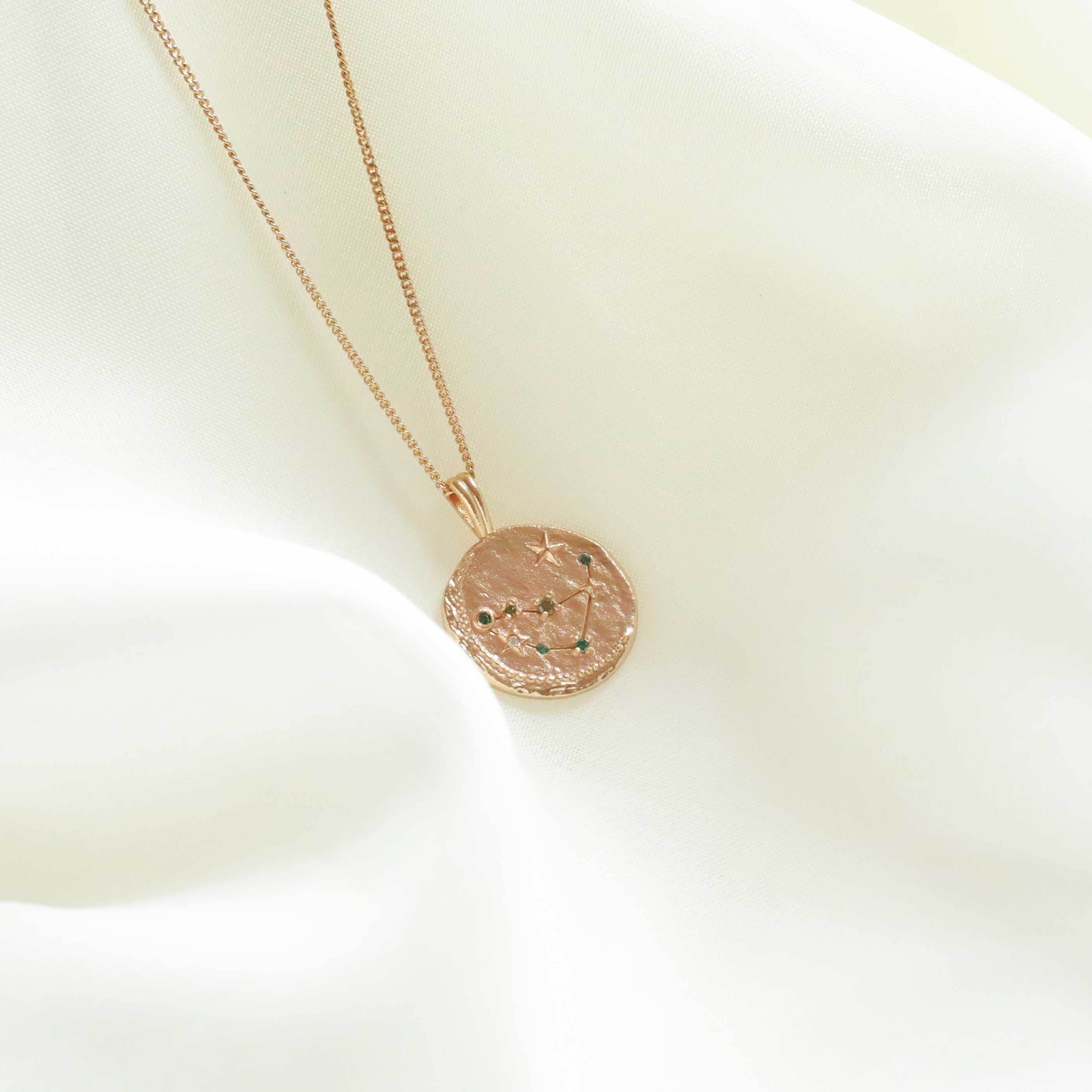 18k Gold Plated Jewellery - Capricorn Zodiac Pendant Necklace in Gold - Zodiac - Astrid & Miyu