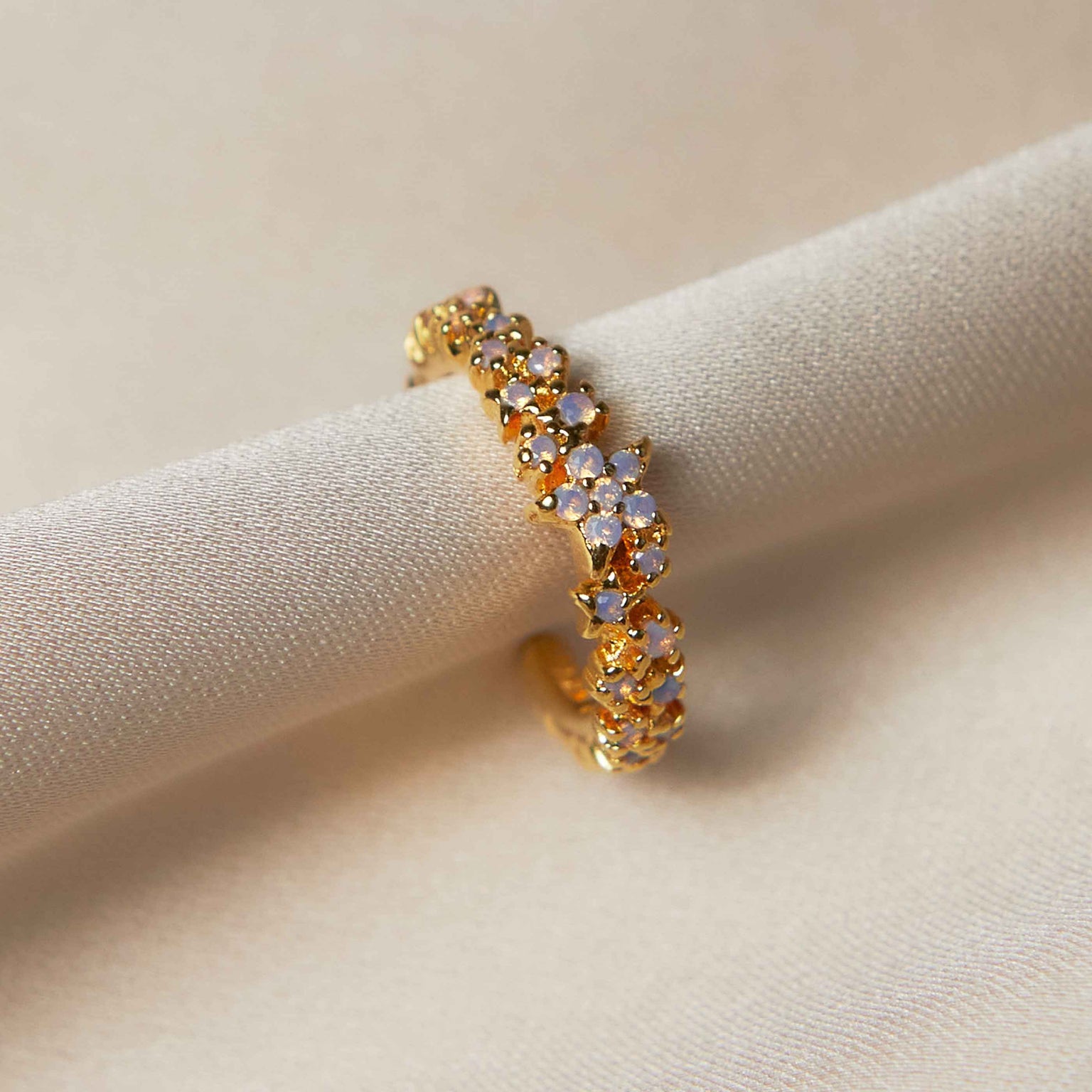 18k Gold Plated Jewellery - Mystic Star Ear Cuff in Gold - Ear Cuffs - Astrid & Miyu
