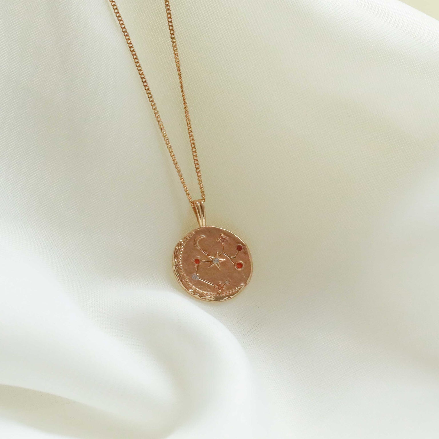 18k Gold Plated Jewellery - Sagittarius Zodiac Pendant Necklace in Gold - Zodiac Pendant - Astrid & Miyu