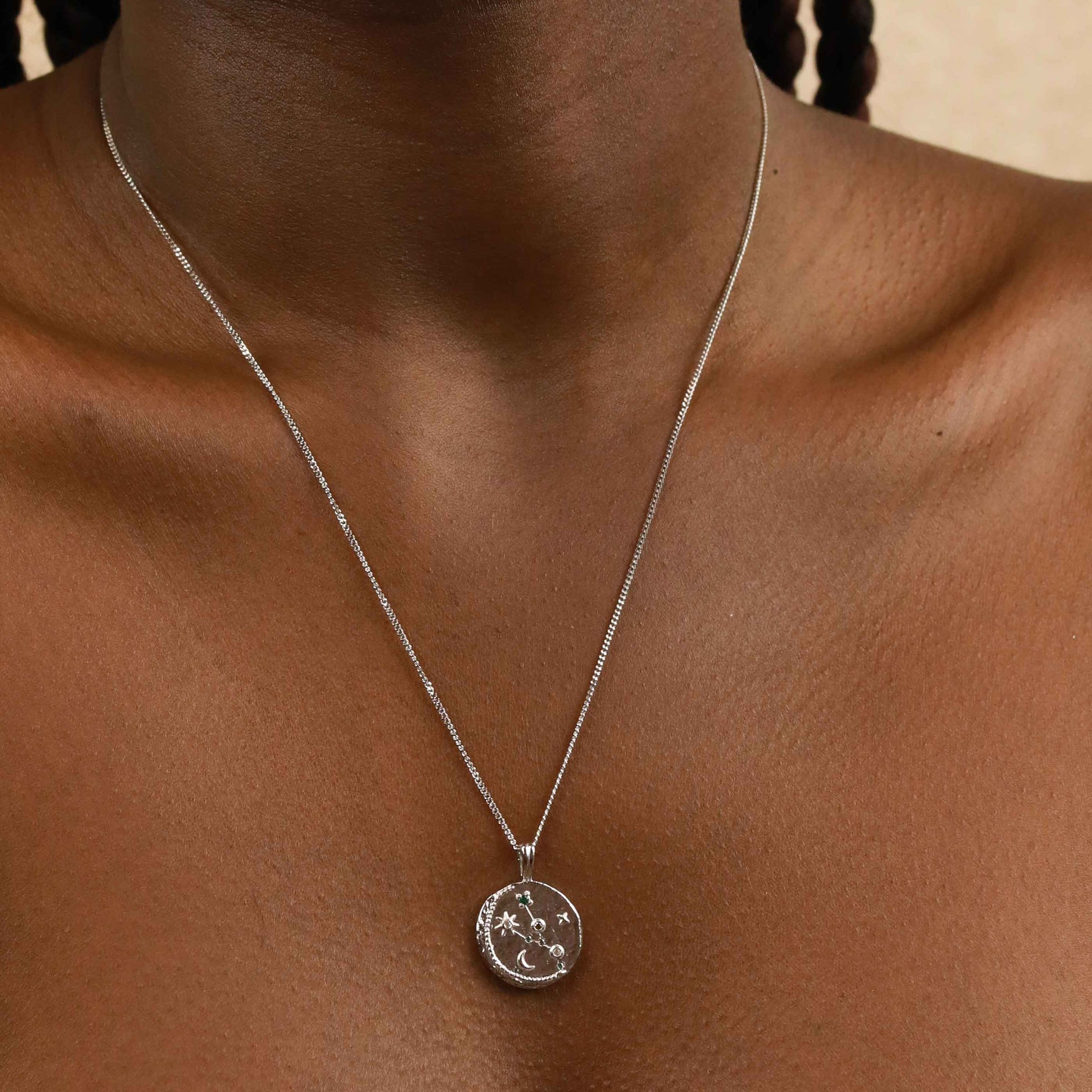 Core Collection SS23 - Taurus Zodiac Pendant Necklace in Silver - Zodiac Pendant - Astrid & Miyu