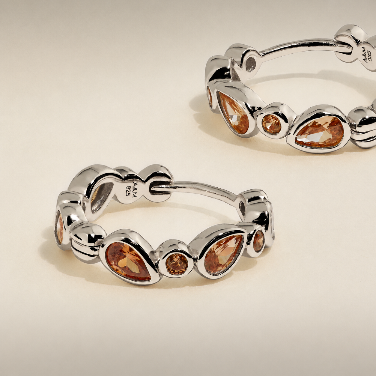 Silver Earrings-Astrid &amp; Miyu