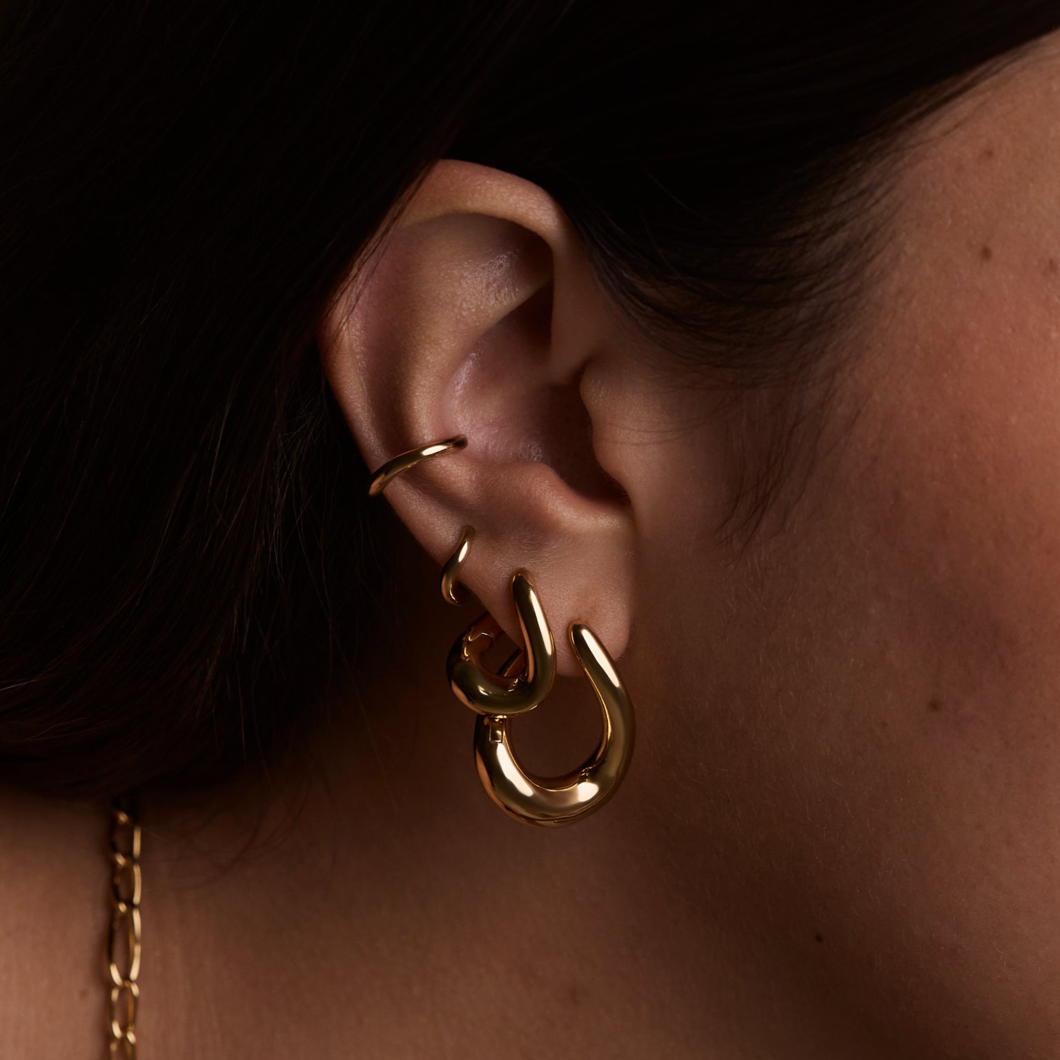 Gold Earrings-Astrid &amp; Miyu
