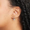 Earrings - Heart Charm Huggies in Silver - Huggies - Astrid &amp; Miyu