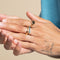 18k Gold Plated Jewellery - Turquoise Band Ring in Gold - Rings - Astrid &amp; Miyu