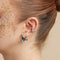 Earrings - Heart Charm Huggies in Silver - Huggies - Astrid &amp; Miyu