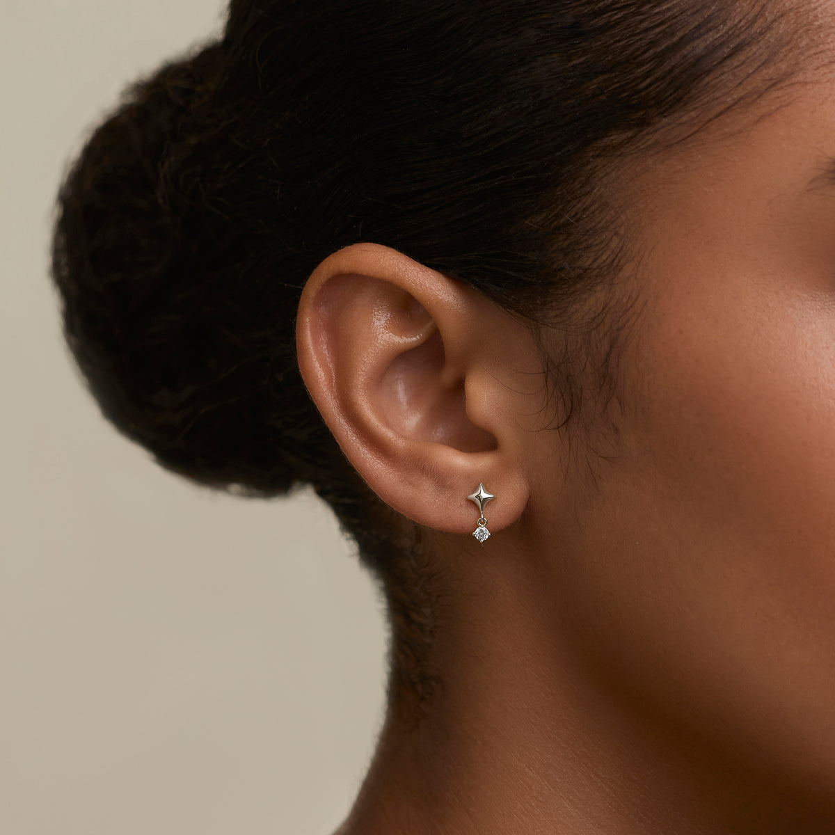 Cosmic Star Charm Studs Cracker in Silver-Astrid &amp; Miyu