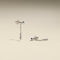 Cosmic Star Drop Studs Cracker in Silver-Astrid &amp; Miyu
